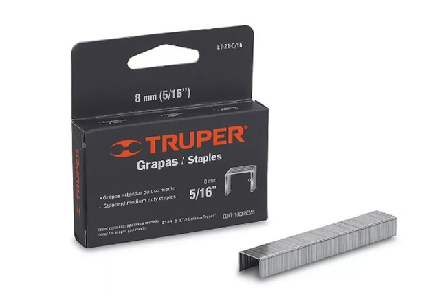 grapa 8 mm trupper 5/16 caja100u 17971