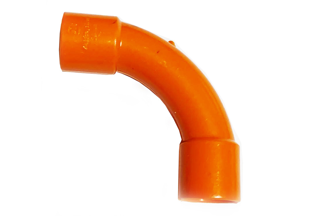 curva pvc naranja  (20mm)