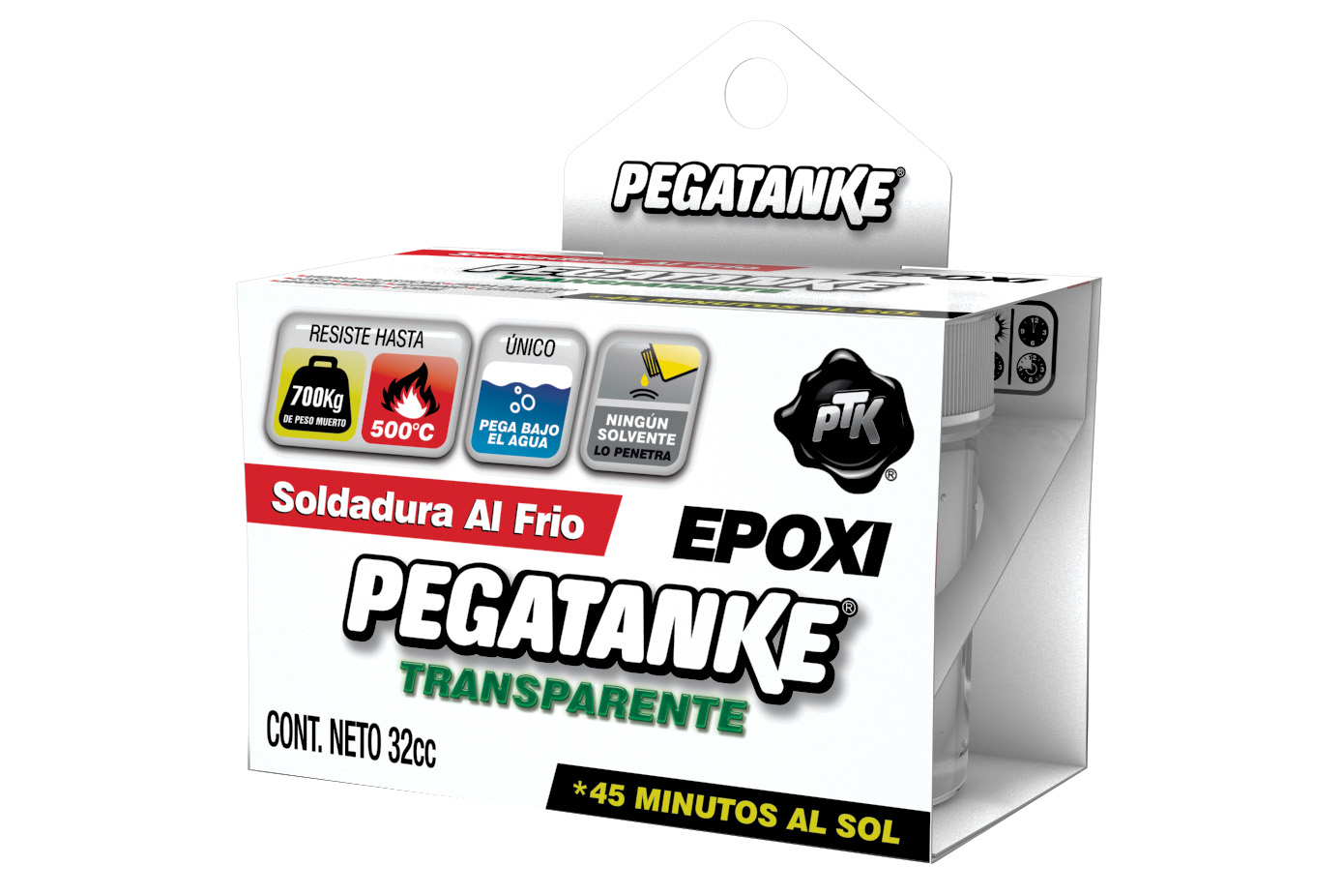 pegatanque transparente