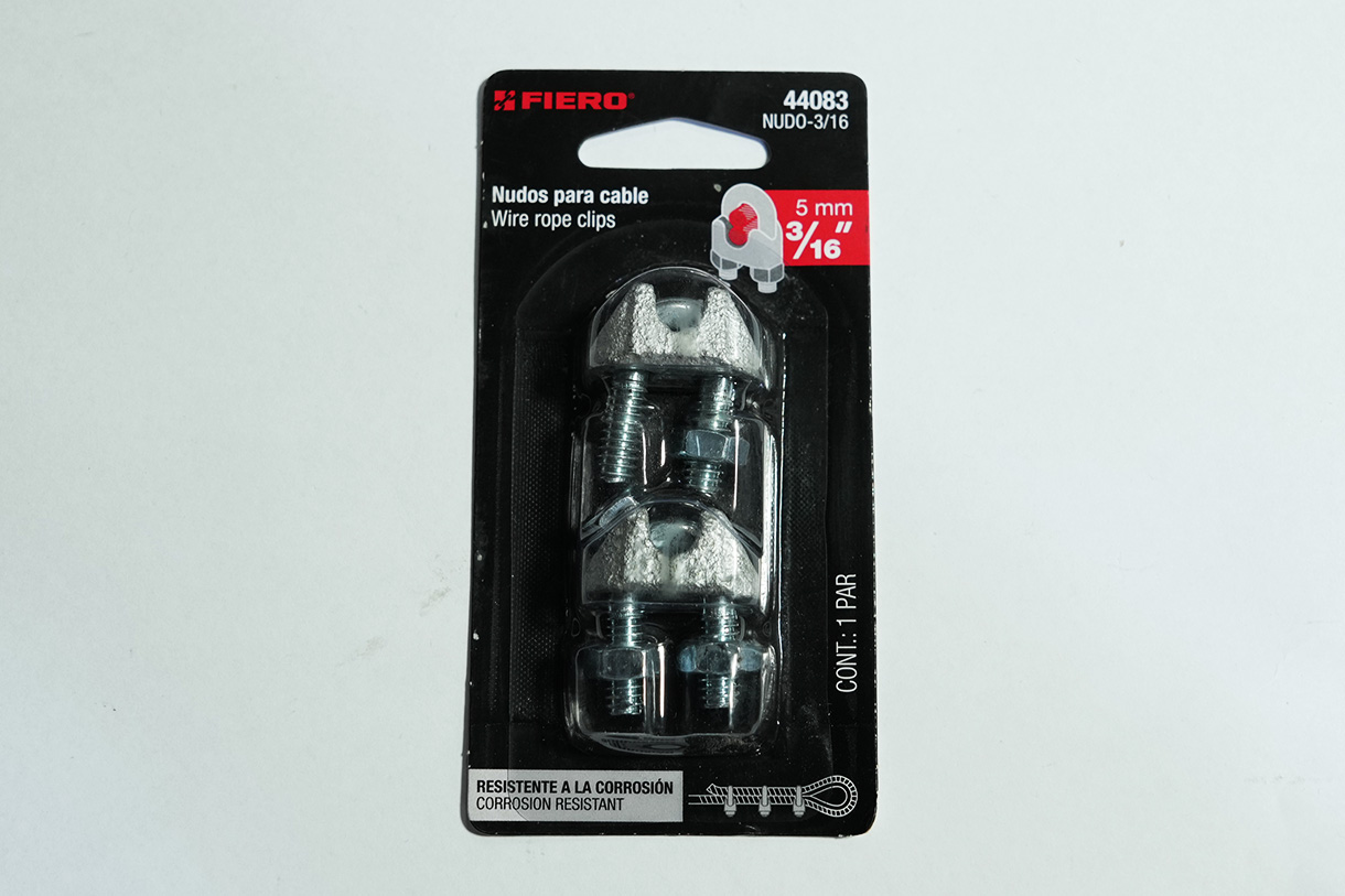 abrazadera para cable 3/16
